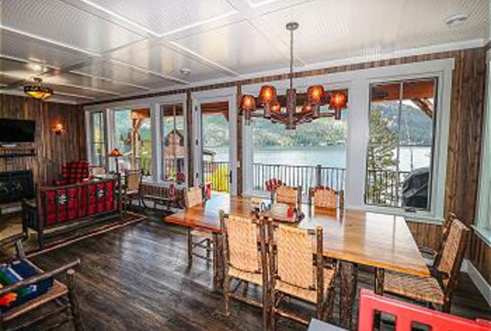 Dining room and living room