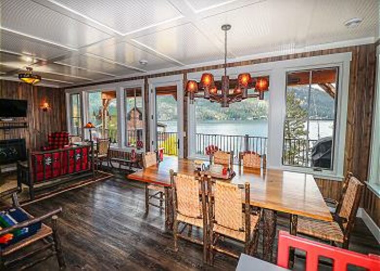 Dining room and living room