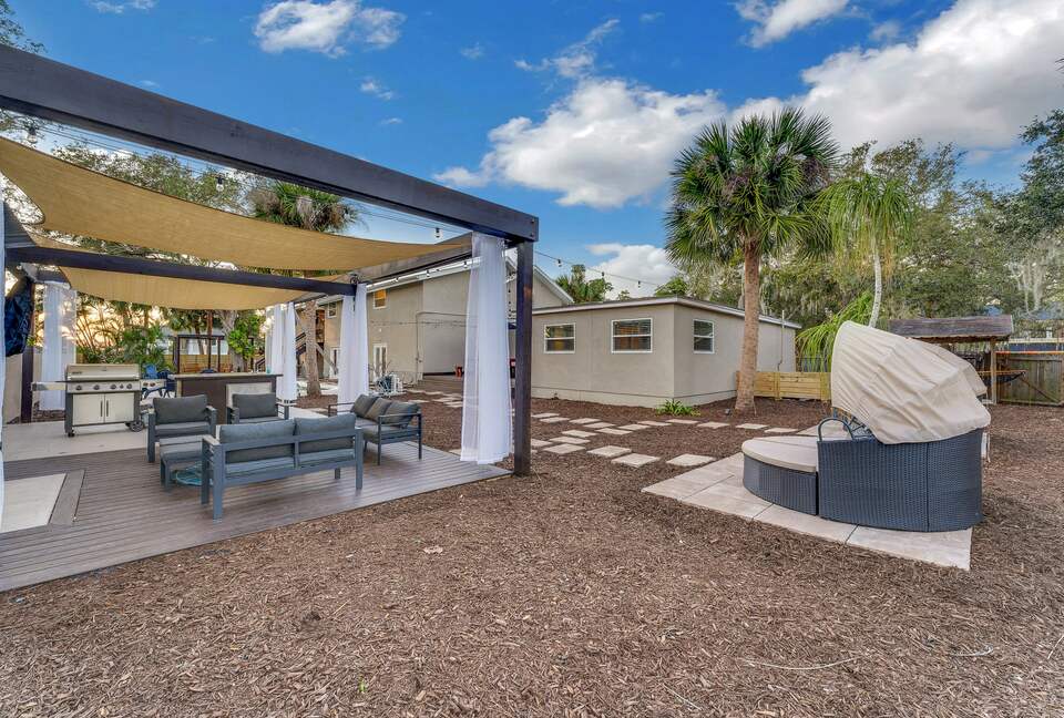 Grand Florida Estate with Heated Pool and Backyard Oasis - Merritt Island, Florida