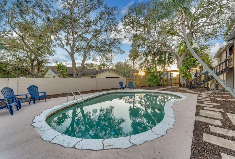 Grand Florida Estate with Heated Pool and Backyard Oasis - Merritt Island, Florida