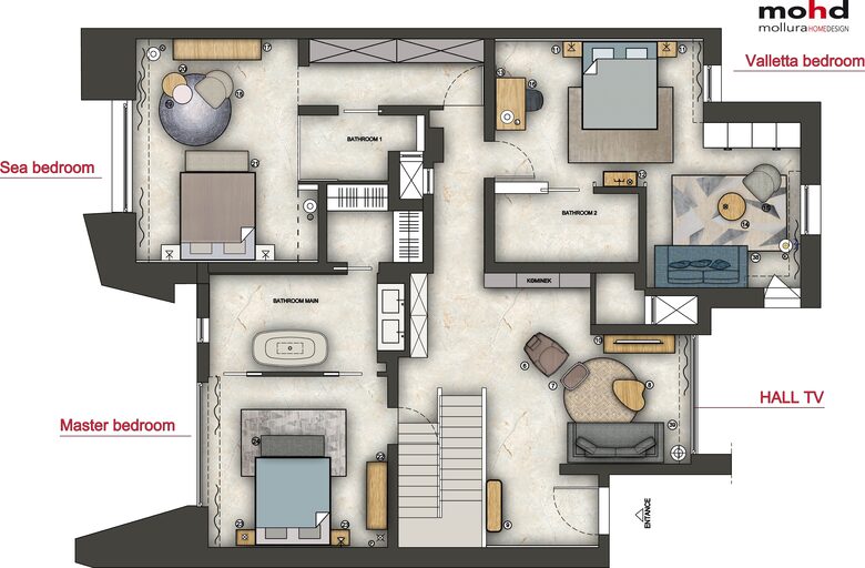 Luxury Seafront Penthouse Valletta - Sliema, Malta