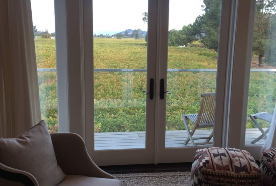 A view of Mount St. Helena from the deck off of the study.