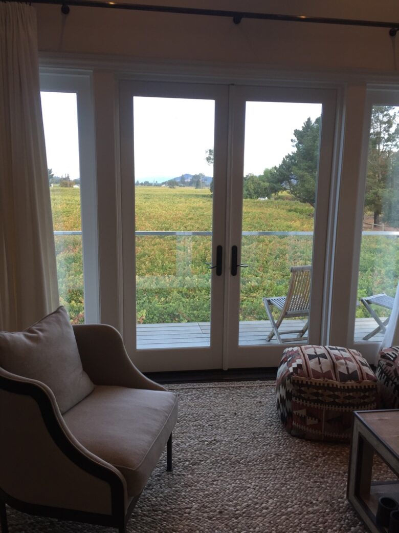 A view of Mount St. Helena from the deck off of the study.