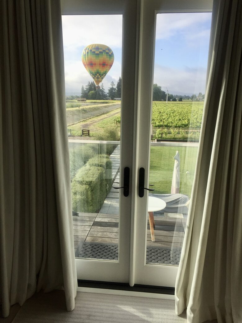 A view from the principal bedroom deck looking south.