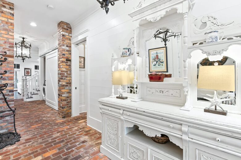 Old bricks & lanterns welcome you to antique vintage charm