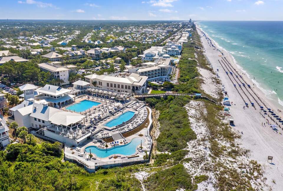 3 Beach pools. Gated access to beach with chairs to rent.