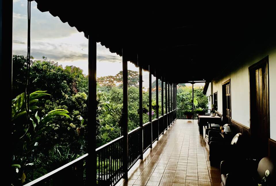 Garden corridor view