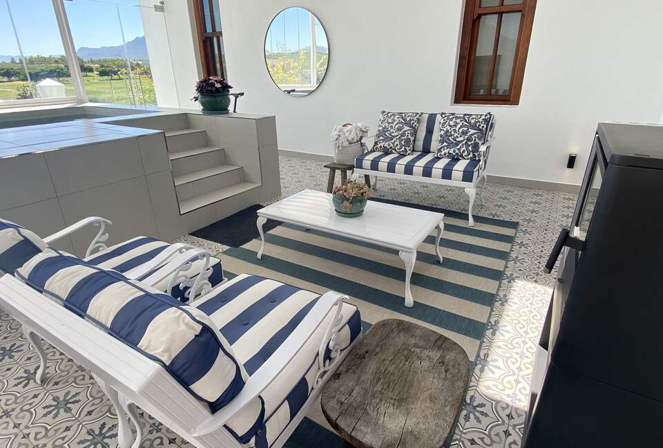 Upstairs Veranda with swimming pool