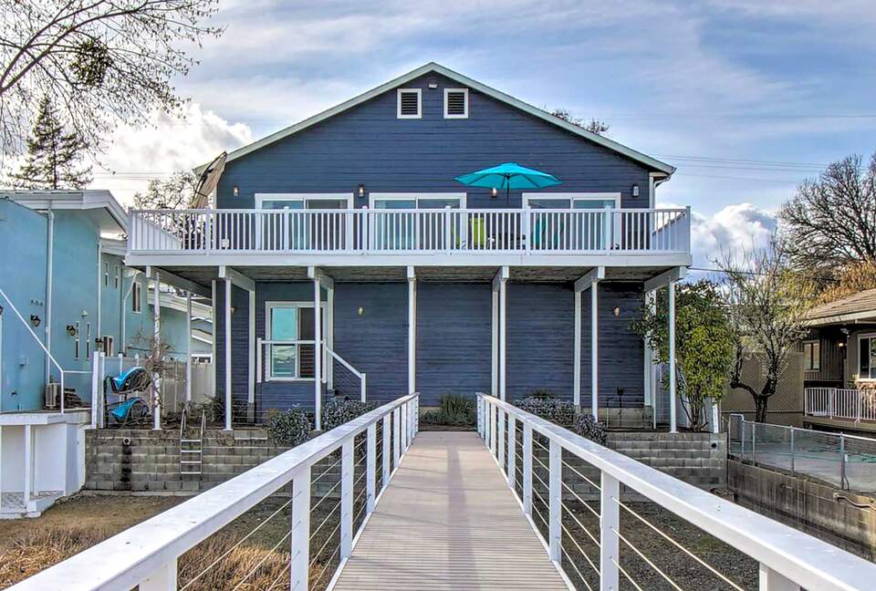 Spacious Lakeport Home with a Dock and Mountain Views - Lakeport, California