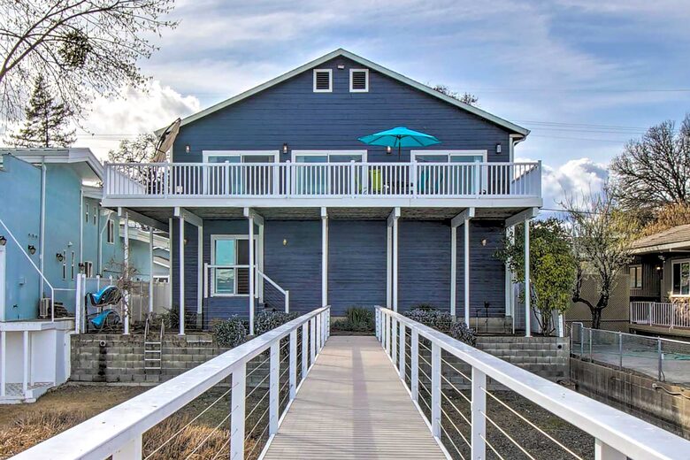 Spacious Lakeport Home with a Dock and Mountain Views - Lakeport, California
