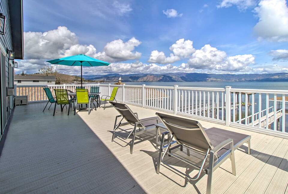 Spacious Lakeport Home with a Dock and Mountain Views - Lakeport, California