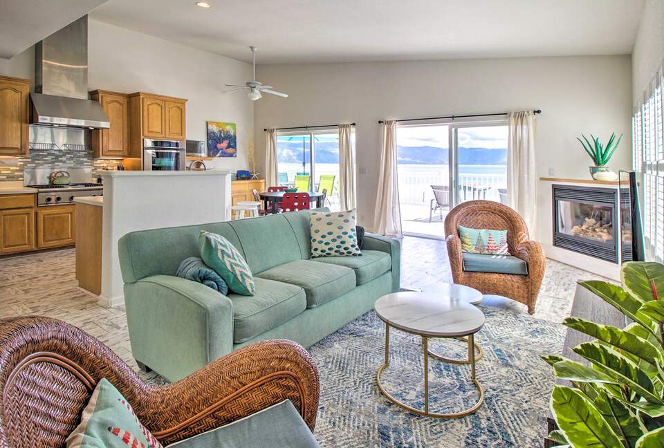 Spacious Lakeport Home with a Dock and Mountain Views - Lakeport, California