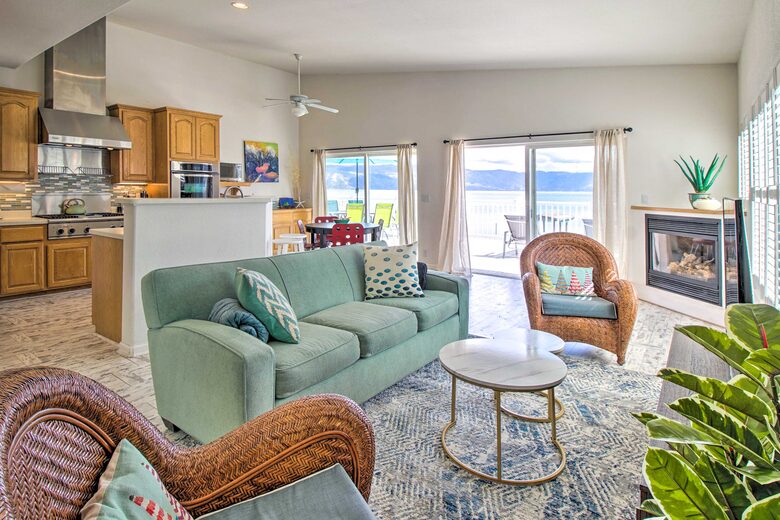 Spacious Lakeport Home with a Dock and Mountain Views - Lakeport, California