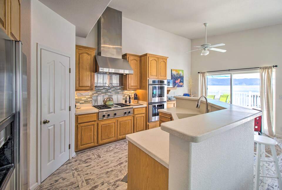 Spacious Lakeport Home with a Dock and Mountain Views - Lakeport, California