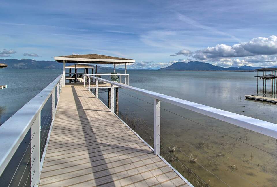 Spacious Lakeport Home with a Dock and Mountain Views - Lakeport, California