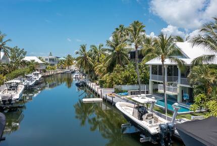 Tropical Waterfront Home with Boat Dock and Heated Pool - Key Largo, Florida