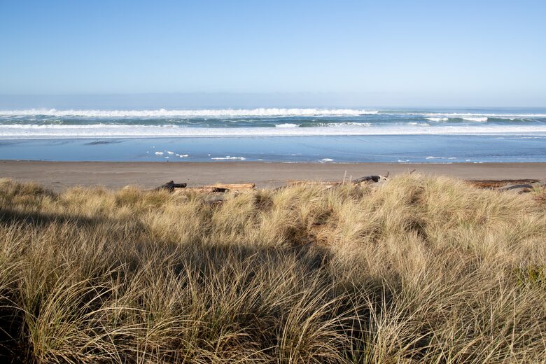 Walk to the beach right through the dunes