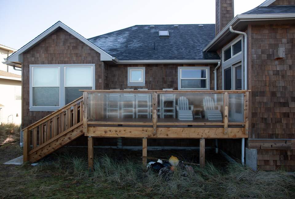 Back porch-looks at the Ocean