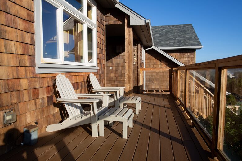 Front porch-looking at the bay