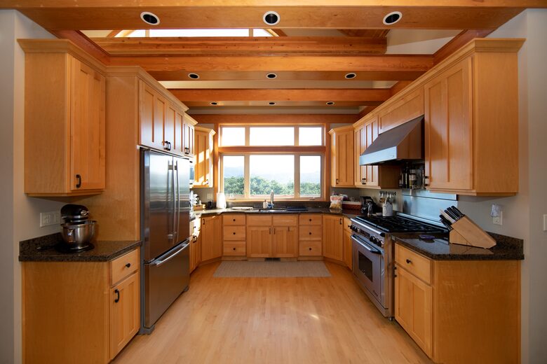 Sink looking at the bay