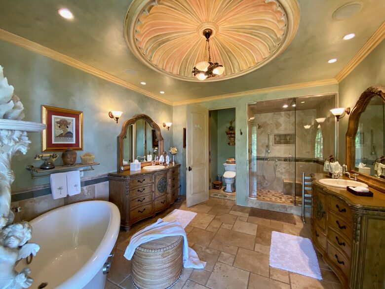 Master Bath Toto washlet, Spa Tub, Steam Shower