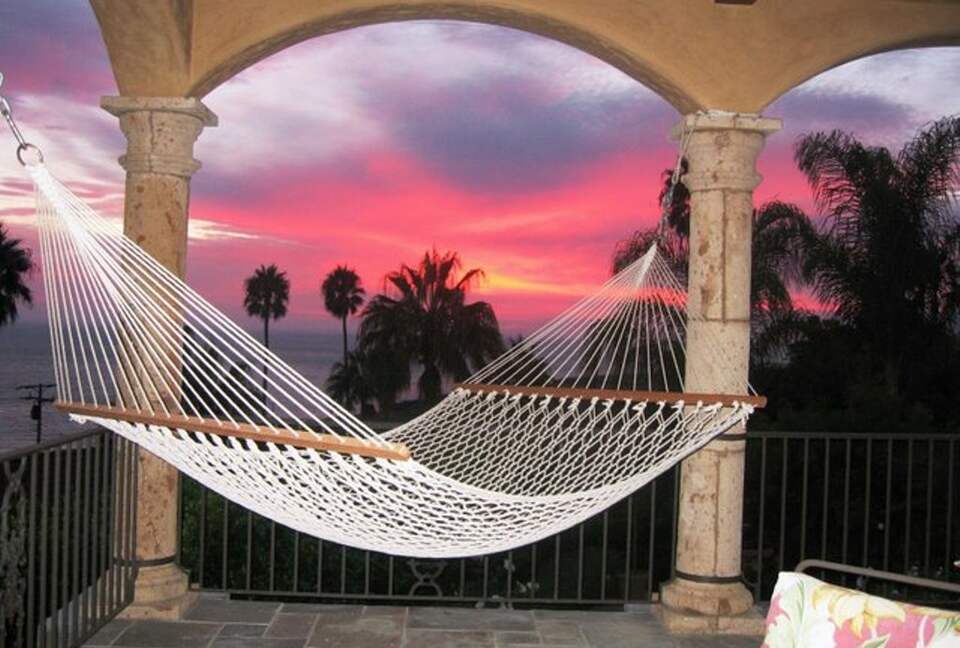 sunset from the Loggia Hammock