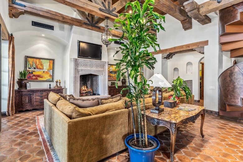 Private Lake Front Spanish Hacienda - Indio, California