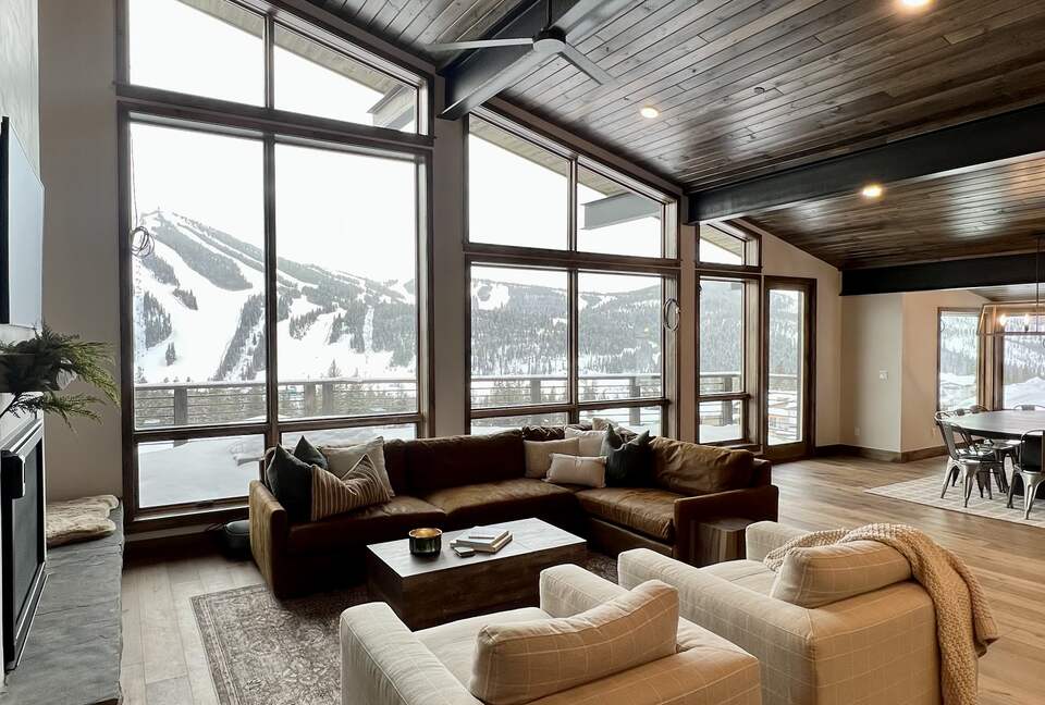 Main living area with amazing views to Winter Park Ski Resort