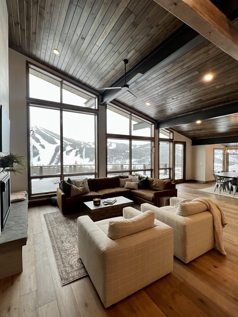 Main living area with amazing views to Winter Park Ski Resort
