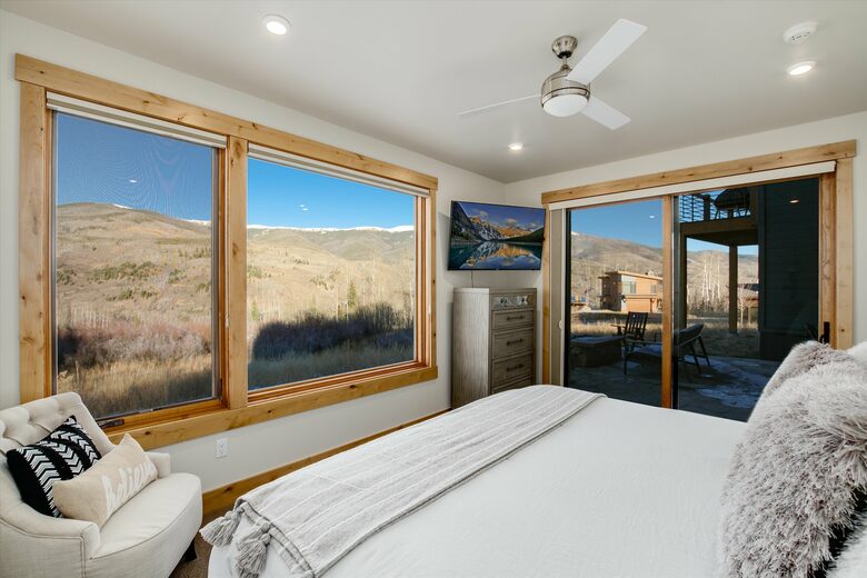 Doors out to back patio