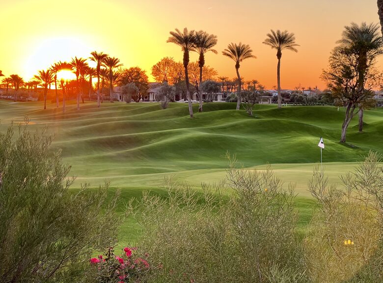 Sunrise on the golf course