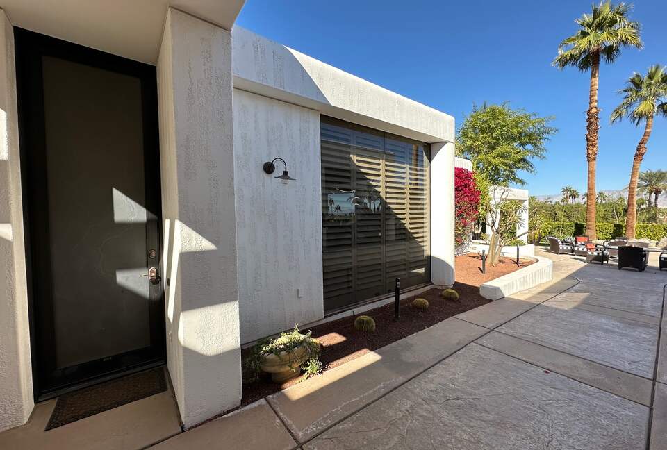 Casita Walkway Leading to Backyard and Pool area