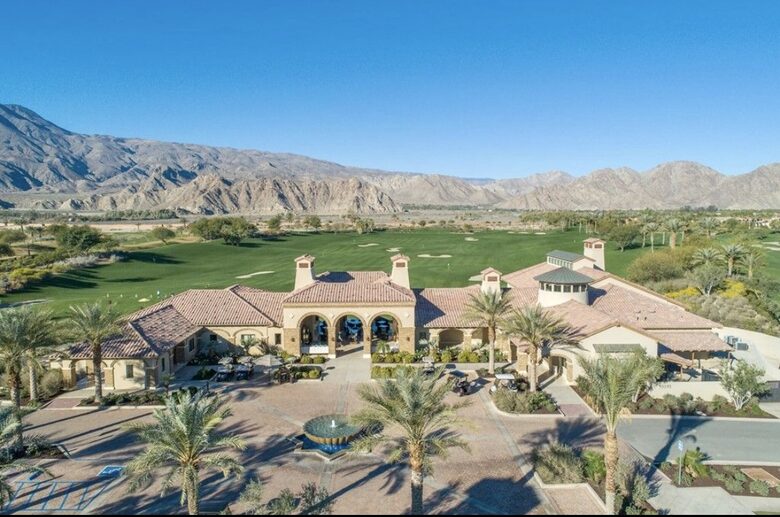 Golf clubhouse and driving range