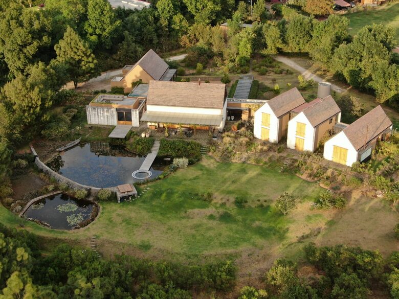 Taken from a drone , actually the vegetation is much grown
