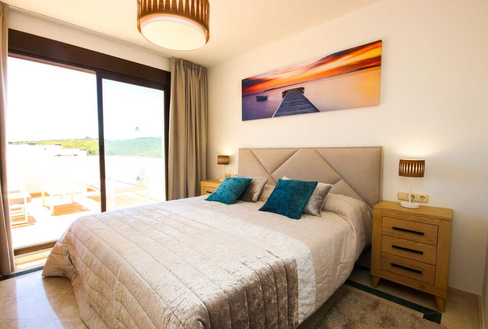 Master bedroom with comfortable high quality king bed