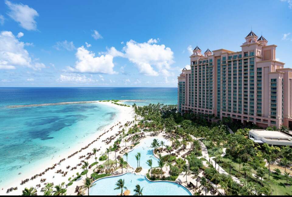 The reef has a private pool and beach, just steps away.