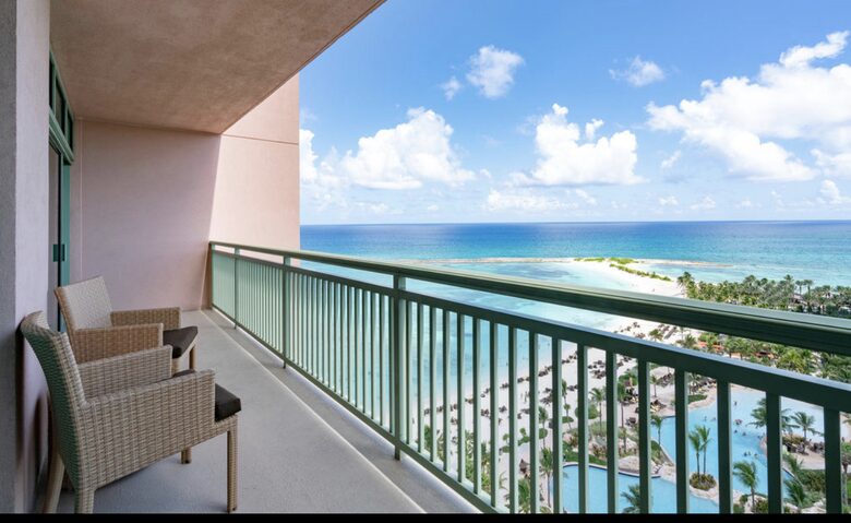 Luxury Ocean view Suite with kitchen and double balcony at The Reef Atlantis (1Br 2ba) - Paradise Island, Bahamas