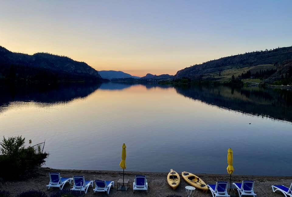 Wine Country Lakeside Retreat with private beach, rock climbing, wine tours, and more | Two Residences - Oliver, Canada