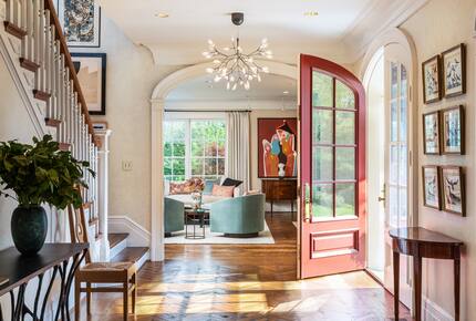 Foyer with view towards living room