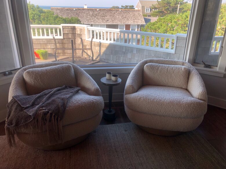 Sitting area of main house