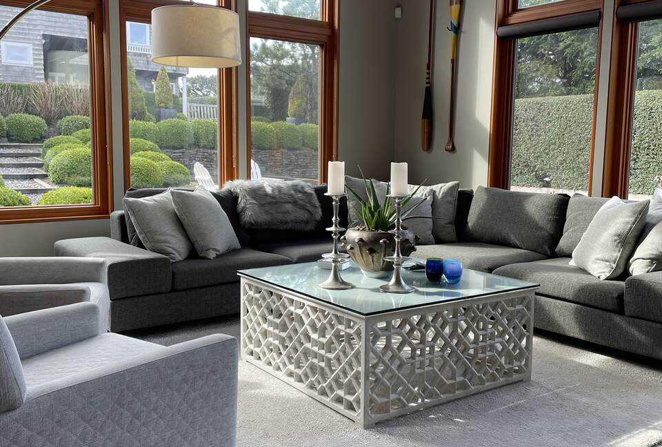 Living room of guest house.