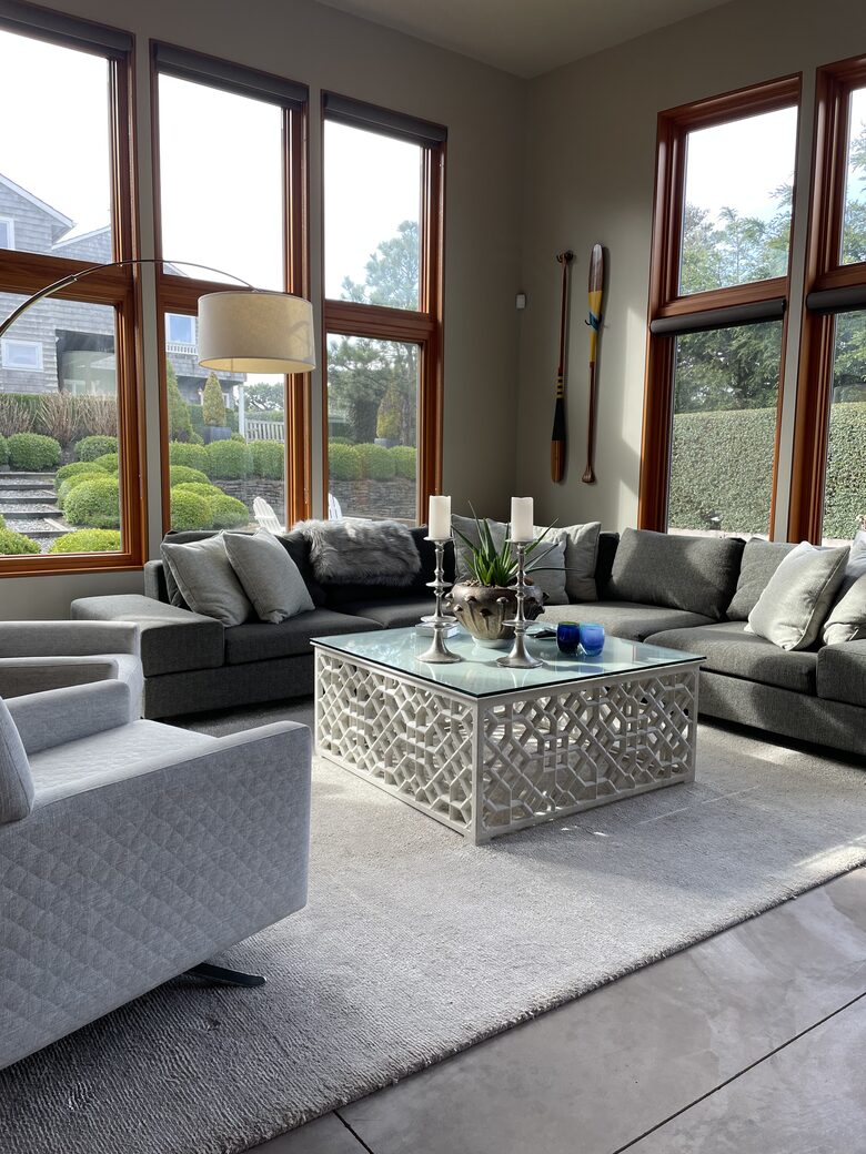 Living room of guest house.