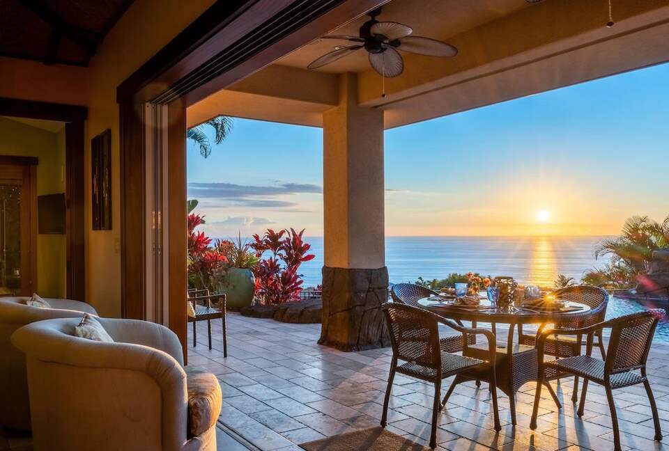 Walk directly from living room to pool area