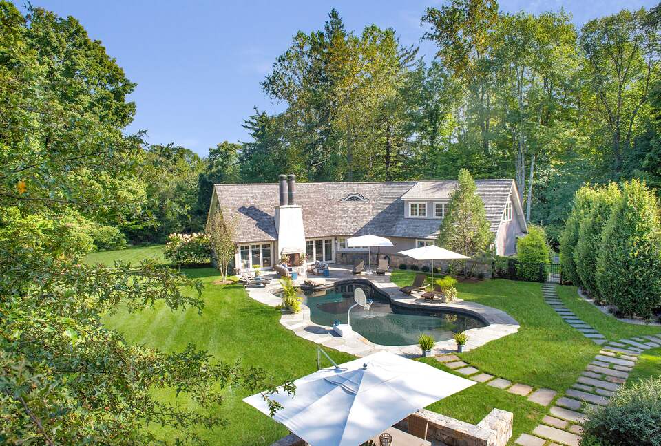Incredible Compound with a Pool, Gym, and Entertainment Barn - New Canaan, Connecticut