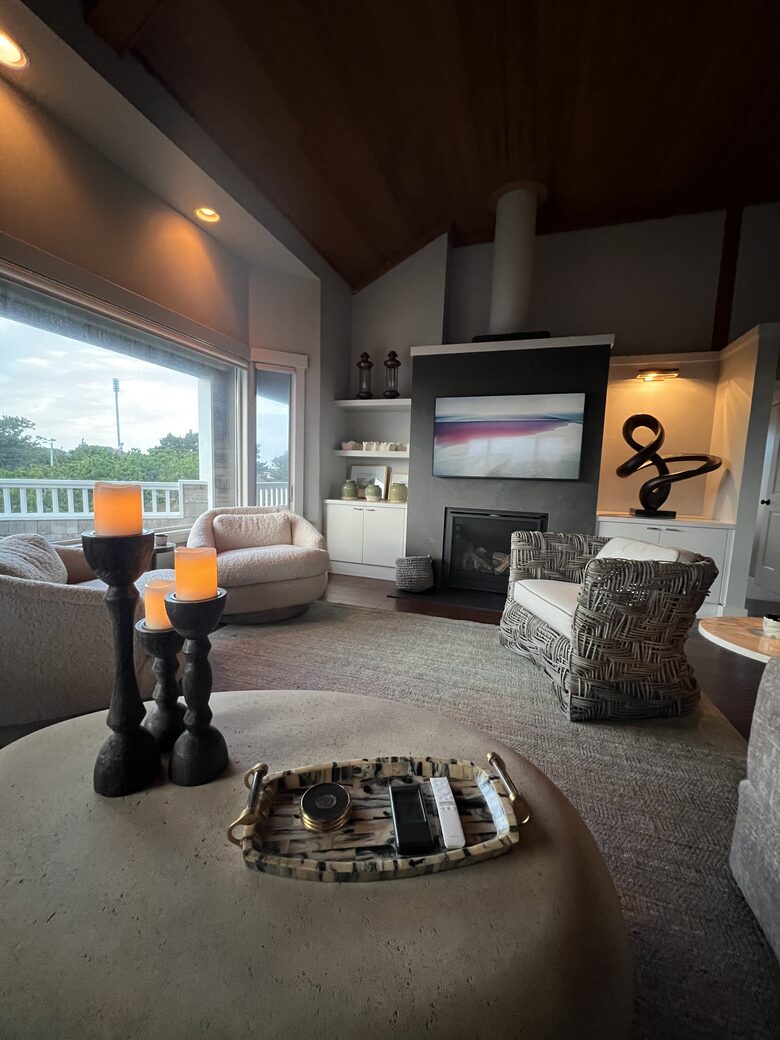 Living room of main house