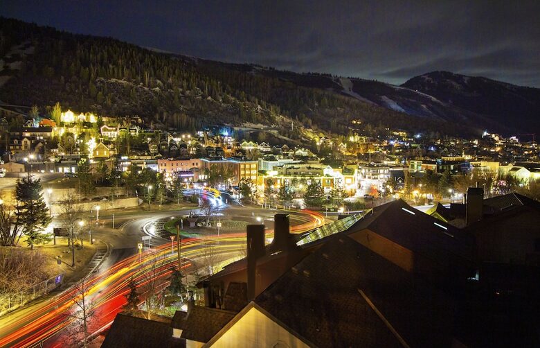 Night View on Roof Deck