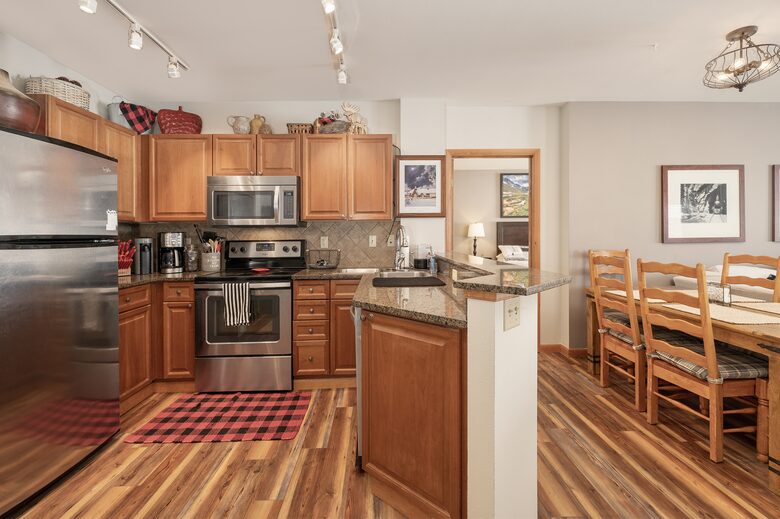 Kitchen with full amenities