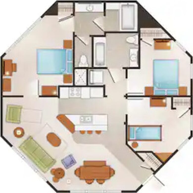 Treehouse Villa | Disney's Saratoga Springs Resort & Spa - Lake Buena Vista, Florida