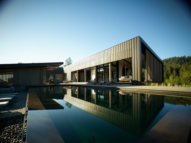 Modern Hilltop Wine-Country Home Surrounded by Forest, close to town - Healdsburg, California