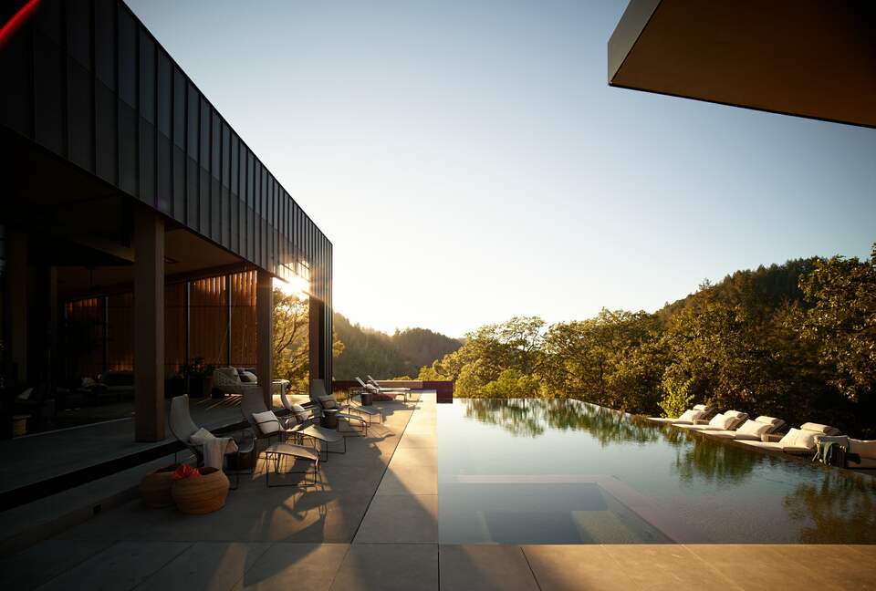 Modern Hilltop Wine-Country Home Surrounded by Forest, close to town - Healdsburg, California